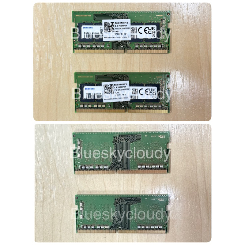 แรมโน้ตบุ๊ค Samsung DDR4 8GB Bus 3200MHz 1Rx8 PC4 แล็ปท็อป Ram หน่วยความจำ มือสองสภาพมือ1