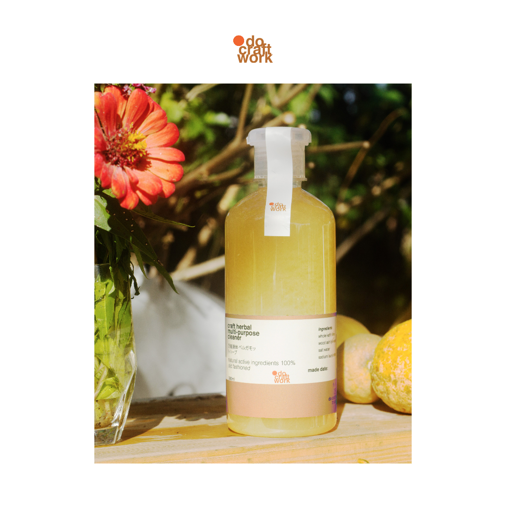 docraftwork นำ้ยาทำความสะอาดอเนกประสงค์สมุนไพรมะกรูด craft herbal multi-purpose ซักผ้า/ล้างจาน/ถูพื้น ฯลฯ