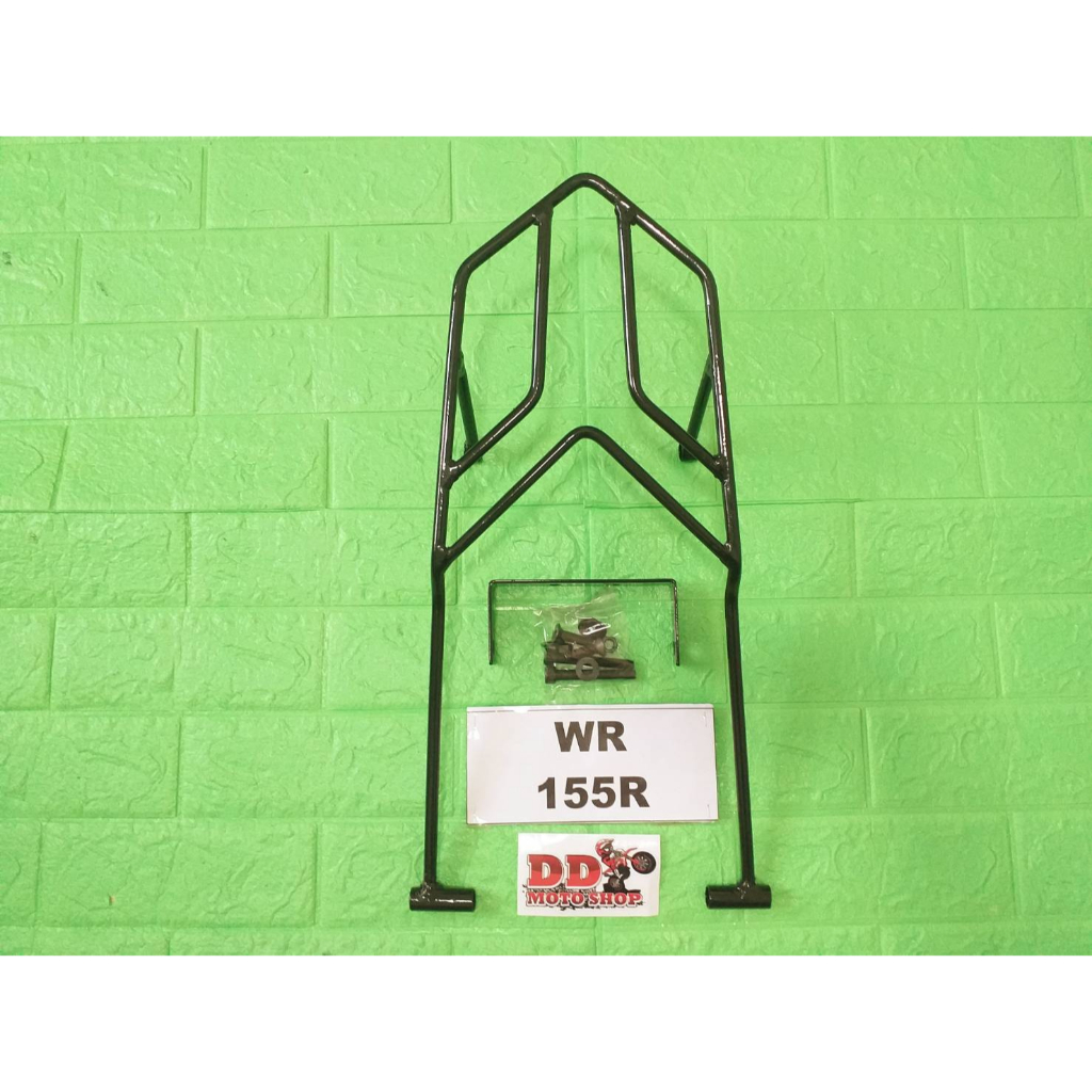 ตะแกรงท้าย WR155R #เหล็กเส้น  แร็คท้าย WR155R ตะแกรงรถมอไซค์WR155R แร็คท้ายมอไซค์WR155R