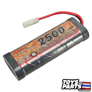 ถ่านรถบังคับ ทามิย่า แบบชาร์จได้ 7.2V 2500 mAh. ปลั๊กตรงรุ่น TAMIYA เป็นเกรดพรีเมื่ยม แรง-ทนทาน