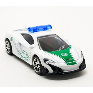 Majorette McLaren 675LT - Dubai Police (new) White ล้อ D5S Scale 1/60 (8cm) ไม่มี package