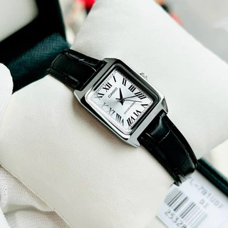 casioสายหนังรุ่น LTP-V007L/LTP-V007Dนาฬิกากาข้อมือสำหรับผู้หญิง