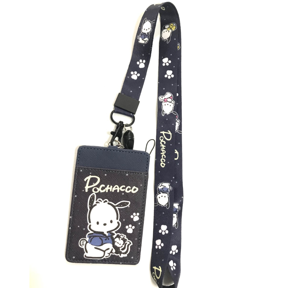 POCHACCO B1T สายคล้องคอ สายคล้องบัตร ที่ใส่บัตร ซองใส่บัตร พร้อมสายคล้องคอ ลาย PCC  B1 T  งานดี สวยง