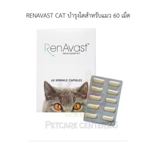 RENAVAST CAT บำรุงไตสำหรับแมว 1 กล่องมี 60 แคปซูล