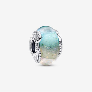 [พร้อมส่ง สินค้าแท้ 💯] Pandora Multicolour Murano Glass &amp; Curved Feather Charm