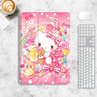 hello kitty เคส iPad air4/5 mini1/2/3/4/5/6 เคสไอแพด 10.2 gen7/8/9 gen10 case iPad pro11 2022 เคสซิลิโคน มีที่ใส่ปากกา