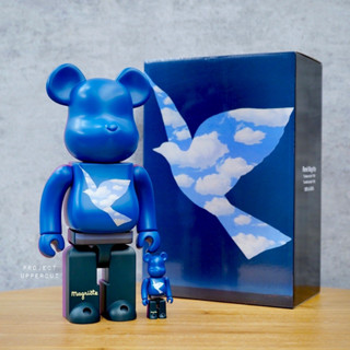 BE@RBRICK 400%+100% René Magritte "Loiseau de ciel 1965/La belle societe 1965" [New]