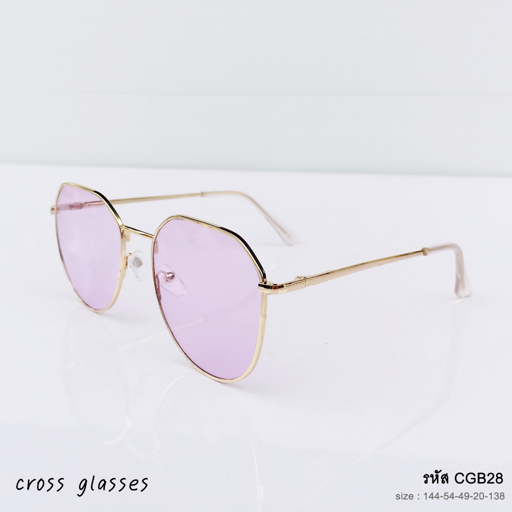 แว่นกันแดด สีพาสเทล ทรงไดมอน รหัส SGUV28 - รูปที่ 7