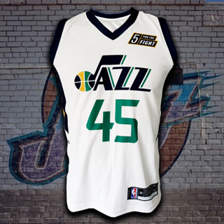 เสื้อบาส เสื้อบาสเกตบอล NBA UTAH JAZZ เสื้อทีม ยูทาห์ แจ๊ส #BK0001 รุ่น Association Donovan Mitchell#45 ไซส์ S-5XL