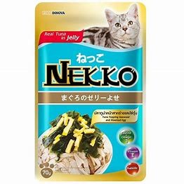 Nekko ทูน่าหน้าสาหร่ายผสมไข่ตุ๋น 12ซอง 70กรัม