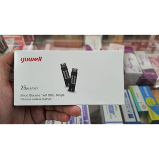 แผ่นตรวจน้ำตาลในเลือด Yuwell Test Strip 25ชิ้น ยี่ห้อ Yuwell Y330