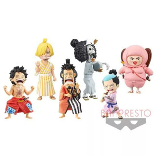 One Piece World Collectable Figure Wano Country Vol. 3 วันพีช วาโนะ ลูฟี่ / ซันจิ / คินเอม่อน /บรู๊ค / โมโมโนะสุเกะ / ชิ