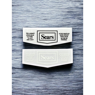 สติ๊กเกอร์ Coleman Sear ติดถังติดตะเกียง แบบใส สีขาว และ สีดำ 1ชุดมี2ชิ้น