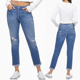 Calvin Klein High Rise Straight Denim ยีนส์CK