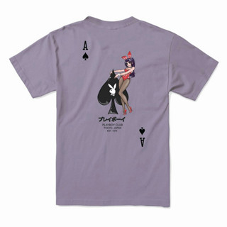 เสื้อยืด Playboy Tokyo - Bunny Ace of Spades เสื้อผ้าคู่รักชายหญิง