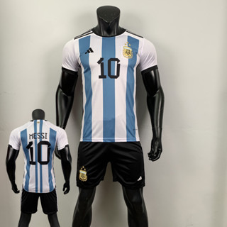 ชุดบอลทีมชาติ ผู้ใหญ่ ฤดูกาล (เสื้อ+กางเกง) ทีม Argentine งานเซ็ตเกรด A