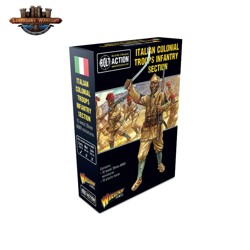 [พร้อมส่ง]warlord game-Italian Colonial Troops Infantry Squad