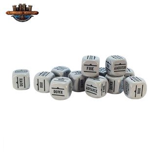 [พร้อมส่ง]warlord game-Orders Dice Pack - Grey