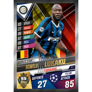 Romelu Lukaku (FC Internazionale Milano) W55.  MATCH ATTAX 101 2019/20 - WORLD STAR