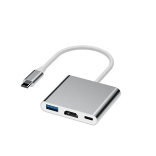 3in1 แปลง Type C to HDTV+USB3.0+PDอะแดปเตอร์ 4K HDMI Fast Charging Adapter สำหรับ