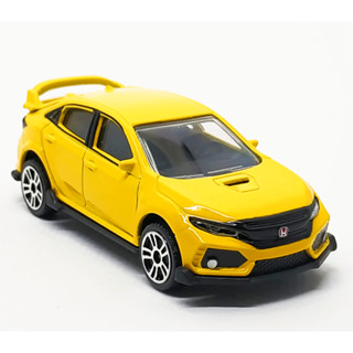 Majorette Honda Civic Type R Yellow ล้อ D5S Scale 1/58 (8cm) ไม่มี package