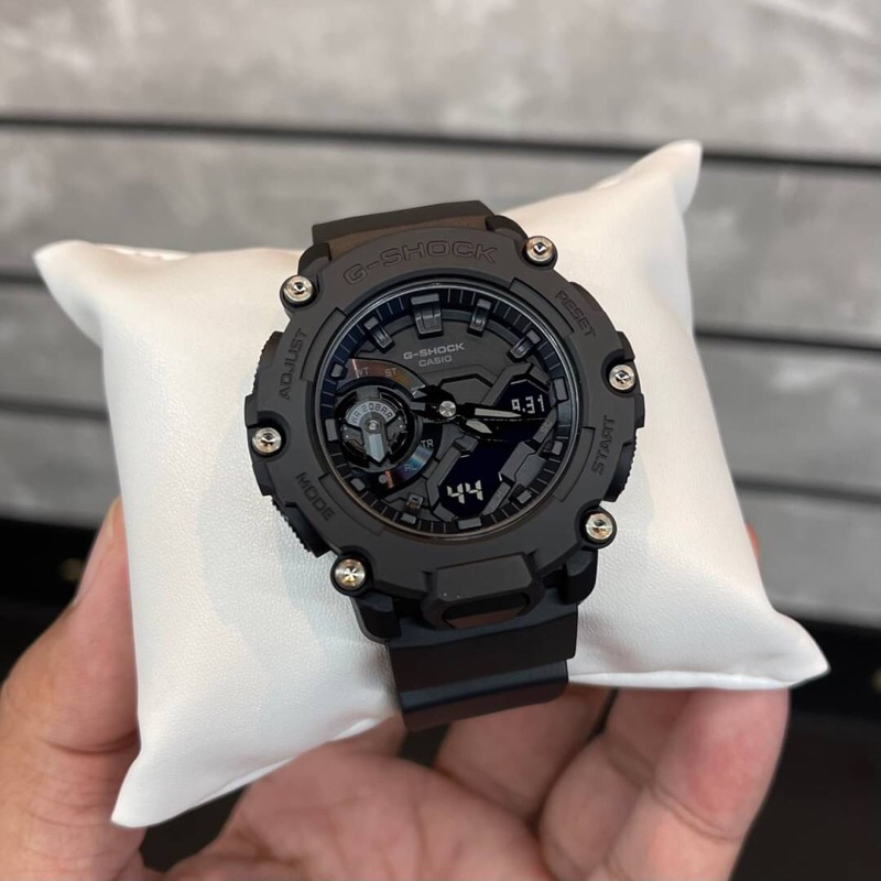 [ผ่อนเดือนละ 419]🎁CASIO G-SHOCK GA-2200BB-1A ของแท้ 100% พร้อมส่ง ประกัน 1 ปี