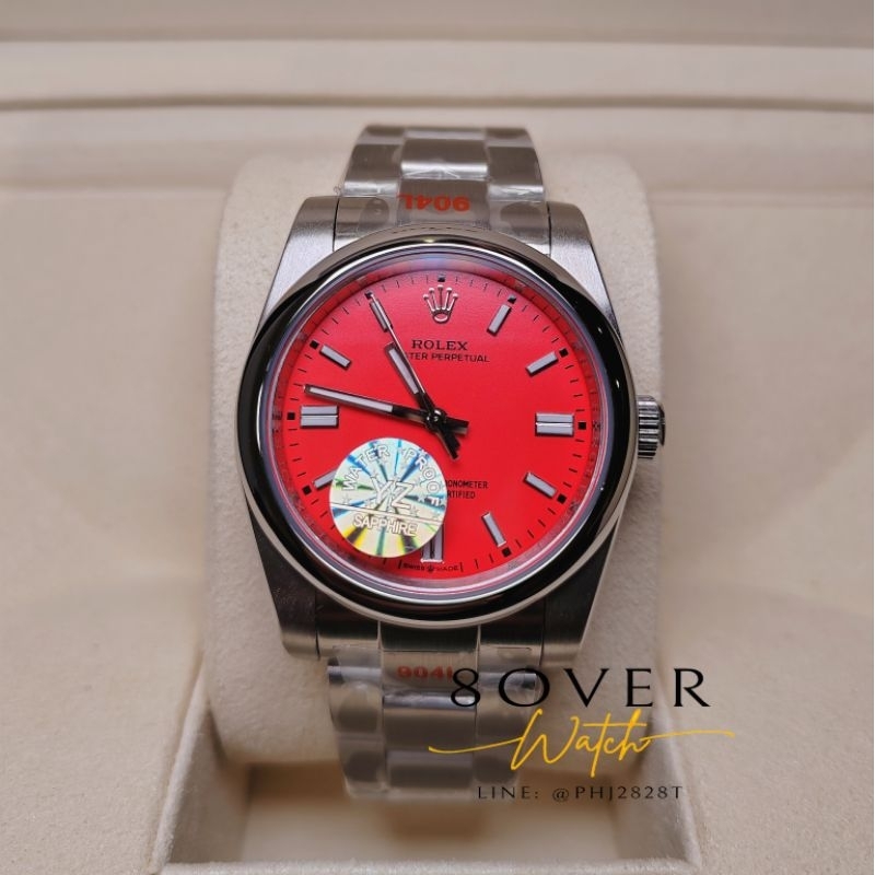 นาฬิกา​Rolex​ OP 36mm​ สีแดง​ ระบบautomatic *สินค้าตรงตามรูป100%