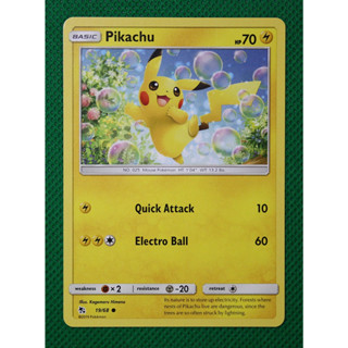 การ์ดโปเกมอน พิคาชู Pikachu en 19/68