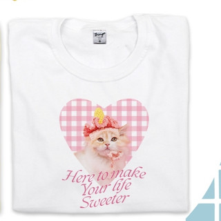 T-shirt เสื้อยืดสกีนลายแมว Y2K
