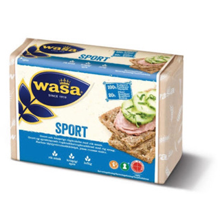 wasa sport ขนมปังกรอบโฮลเกรนข้าวไรซ์ นำเข้าจากเยอรมัน🇩🇪 275กรัม