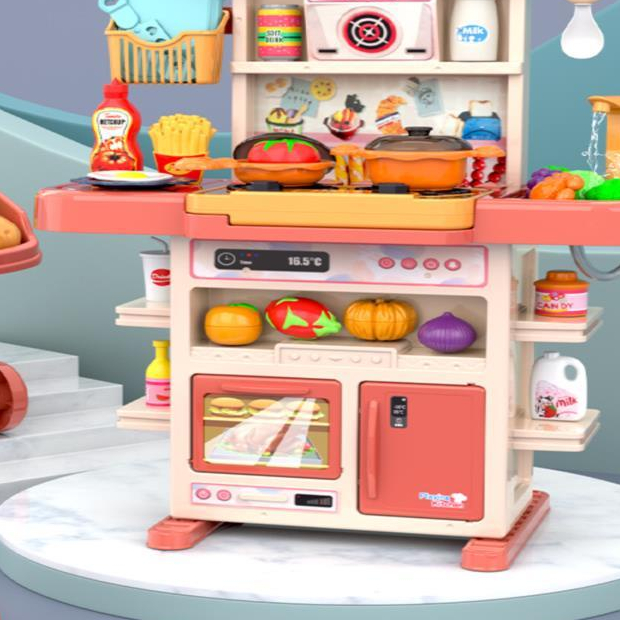 Th✅Children's play house toy kitchen tool set pretend cooking cookware 3-6 years old toy