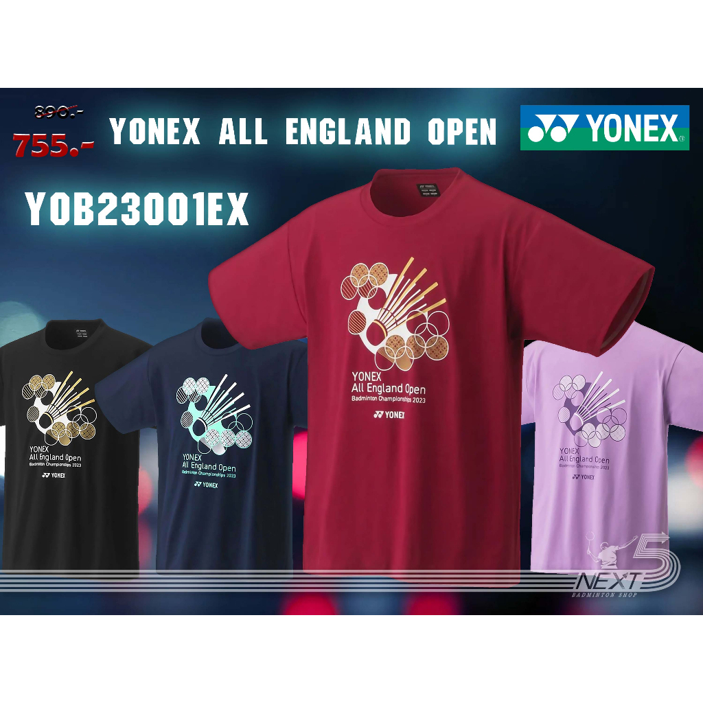 Yonex เสื้อที่ระลึกงานแข่งขันแบดมินตัน Yonex all england Open 2023 (ของเเท้ th)