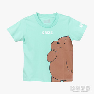 DOSH KIDS:UNISEX T-SHIRTS WE BARE BEARS เสื้อยืดเด็ก คอกลม แขนสั้น FBBBT5024-LG