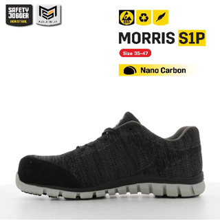 [รับประกัน 3 เดือน] Safety Jogger รุ่น MORRIS S1P รองเท้าเซฟตี้หุ้มส้น หัวนาโนคาร์บอน พื้นกันทะลุ พื้นกันน้ำมัน ESD