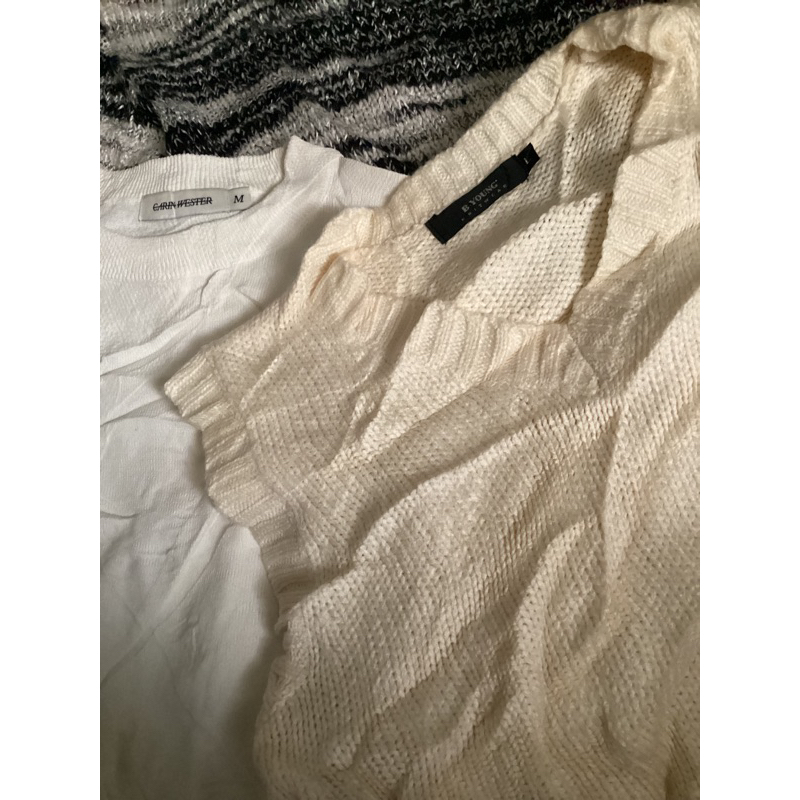 เสื้อเเขนยาวไหมพรมครอป
