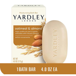 Yardley london soap 2bar สบู่นำเข้าจากUSA🇺🇸 แพ็ค2ก้อน สูตรโอ๊ตมีลและอัลมอนด์ แท้100% พร้อมส่ง!!