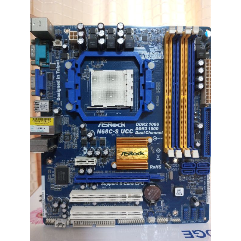 Mainboard AM3 ASROCK N68C-S UCC รองรับ CPU AM3