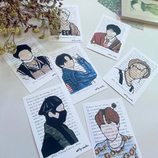 โปสการ์ด BTS FANART ฟรีซองใส