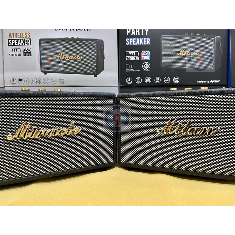 ลำโพงบลูทูธMILAN รุ่น BOM79 แท้ 💯% สไตล์เรโทร กำลังขับ 40W รองรับไมโครโฟน (ของแท้100%) - รูปที่ 6