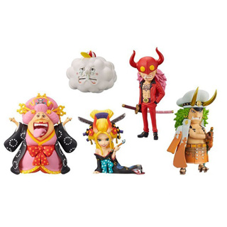 Banpresto (ครบ Set 5 กล่อง) WCF One Piece World Collectable Figure - Wanokuni Onigashima 1 4983164191912 (Figure)