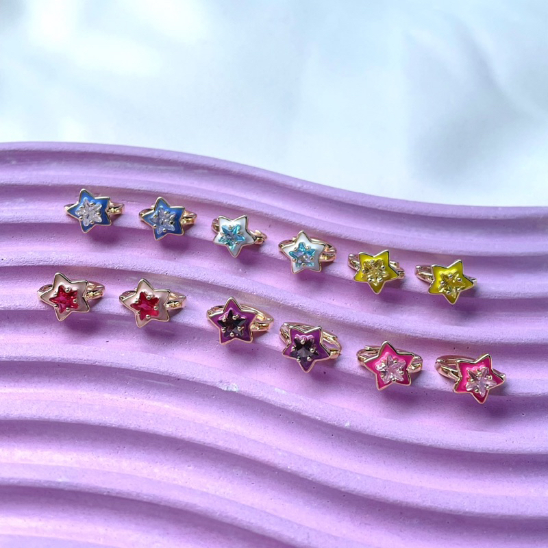 Confetti Sunday Bijoux Star Huggies Earrings