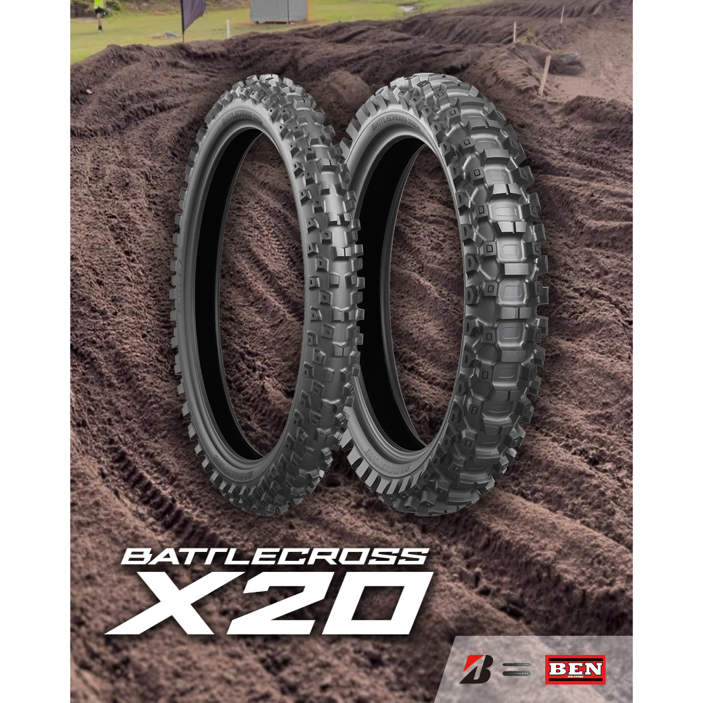 ยางบริดสโตน Battlecross รุ่น X20 สำหรับสนามทราย ซื้อ 1 คู่ ราคาถูกกว่า