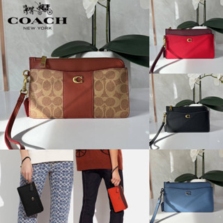 COACH L - ZIP WRISTLET IN SIGNATURE CANVAS (C8568)