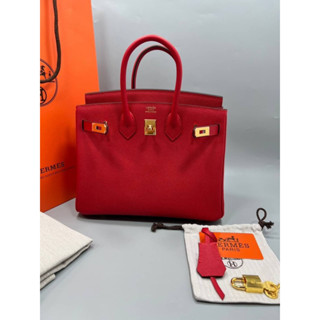 กระเป๋าถือ Birkin หนัง epsom size 25cm อะไหล่ทอง