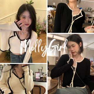 Mollygirl เสื้อแขนยาวไหมพรม เสื้อแขนยาว 2 ชิ้น M0168#