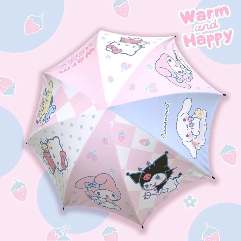 Mimmuffin ร่มพับ Kitty Sanrio Disney กัน UV ออโต้/ธรรมดา thumbnail 6