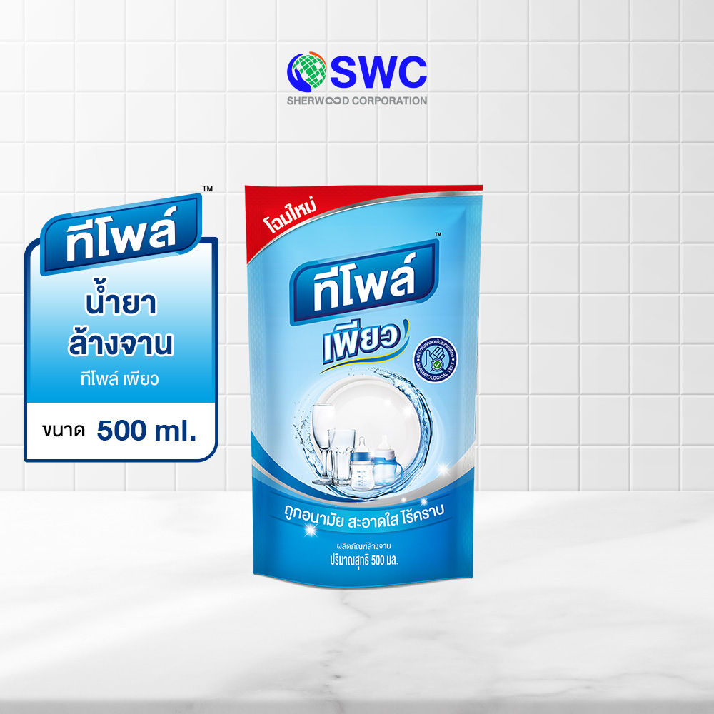 Teepol ทีโพล์ เพียว ผลิตภัณฑ์น้ำยาล้างจาน ขนาด 3600ml.