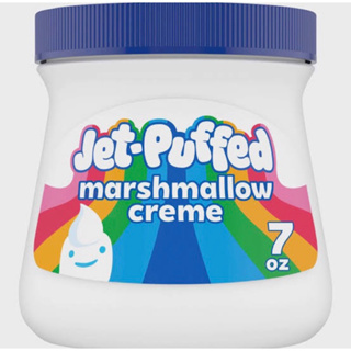 มาร์ชเมลโลว์แบบครีม นำเข้าจากอเมริกา🇺🇸Jet puffed marshmallows cream 198g.