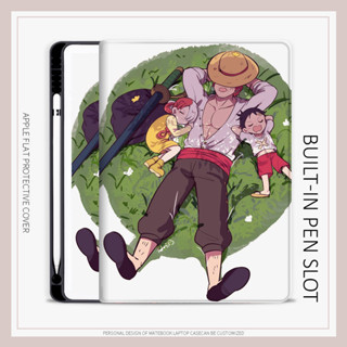 pen slot One Piece pro11 2022 gen 7 8 9 10.2 air 4 5 gen5 เคส gen6 gen10 mini 6 4 5 เคสไอแพด ipad case เคสไอแพด