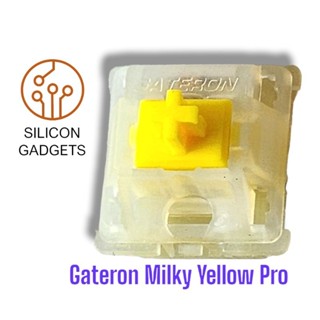 &lt;พร้อมส่ง&gt; คีย์บอร์ด สวิตช์ GATERON KS-3 X1 Milky Yellow Pro linear 5 pin gaming mechanical keyboard switch